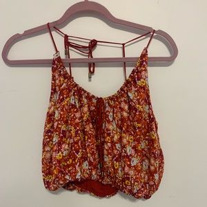 Free people floral tank top